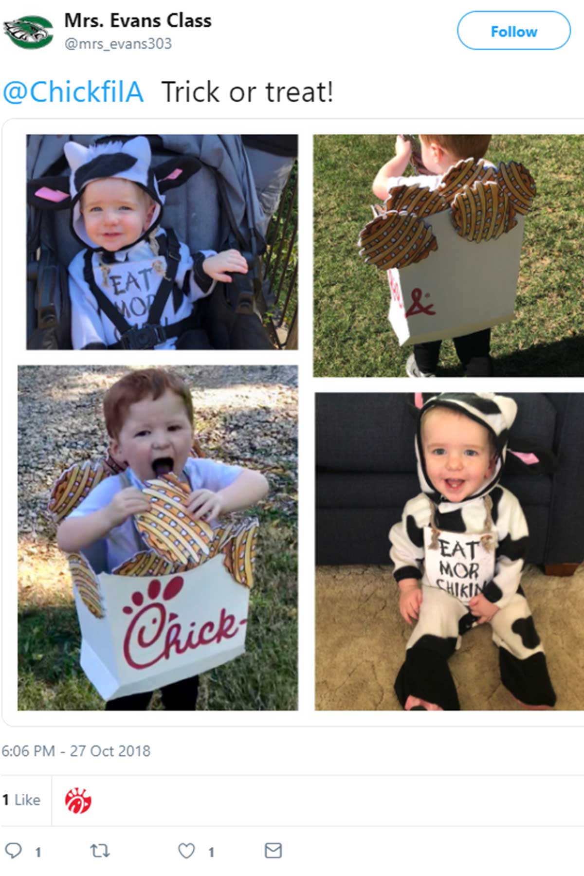 Chick fil A inspired Halloween Costumes Chick fil A